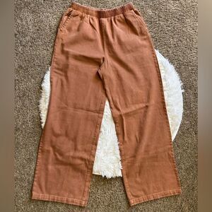 Carly Jean Los Angeles Jeans Wide Leg Pull On Elastic Waist Womens Size Medium